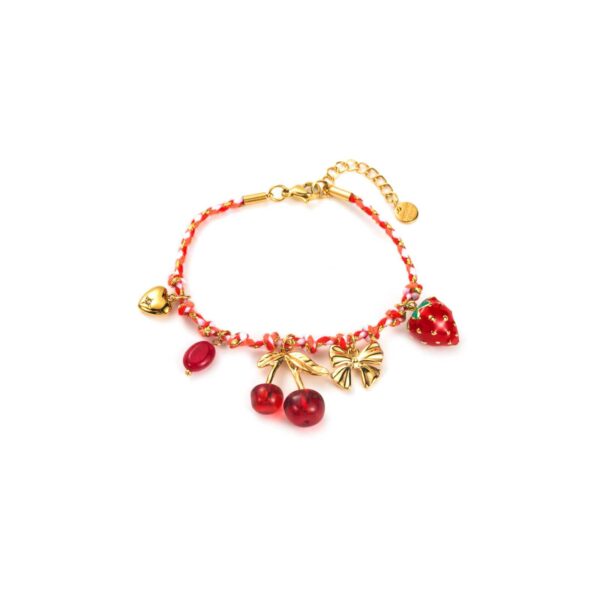 Bracelet cherry red